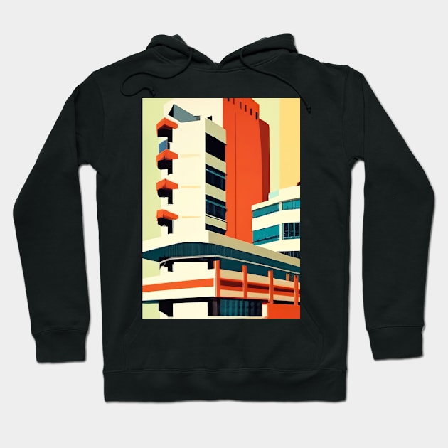 Minimalist City House Hoodie by maxcode